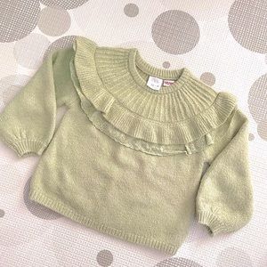 Zara ruffle knit sweater